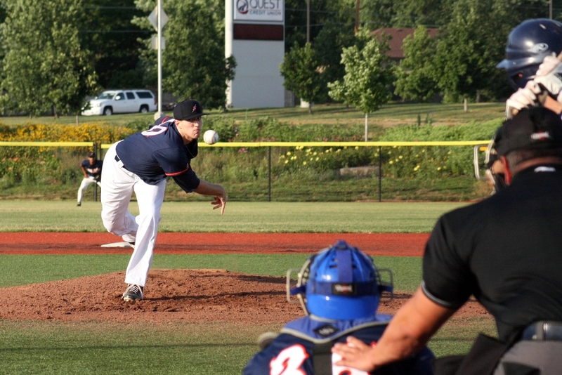 Jesse pitching the summer of 2012 for the Lindsborg Knights